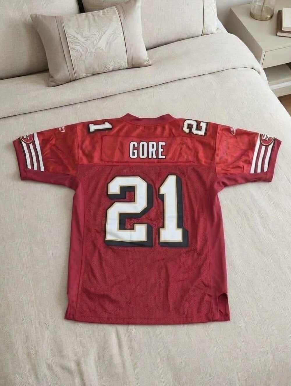 🏈 Vintage Reebok NFL Authentic Frank Gore San Francisco 49ers Jersey SZ 48